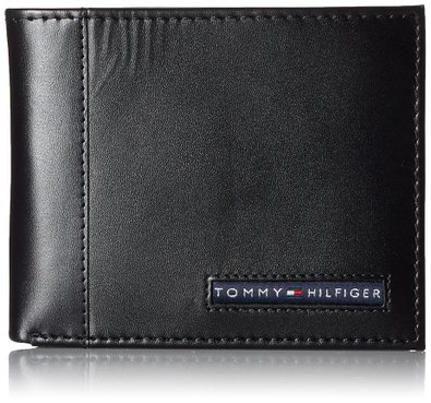 Tommy Hilfiger Mens Leather Cambridge Billfold Passcase Wallet