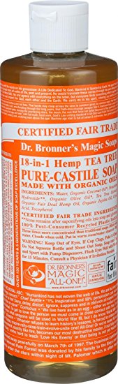 Dr. Bronners Tea Tree Castile Liquid Soap 16oz.