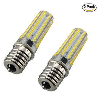 ATMOZ (2-pack) E17 New Longer 152-LED Dimmable Warm White 110/120v Microwave & Appliance Compatible Bulb.