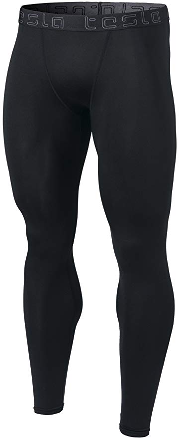 Tesla Men's Compression Tights Baselayer Pants Cool Dry Sports Leggings MUP19