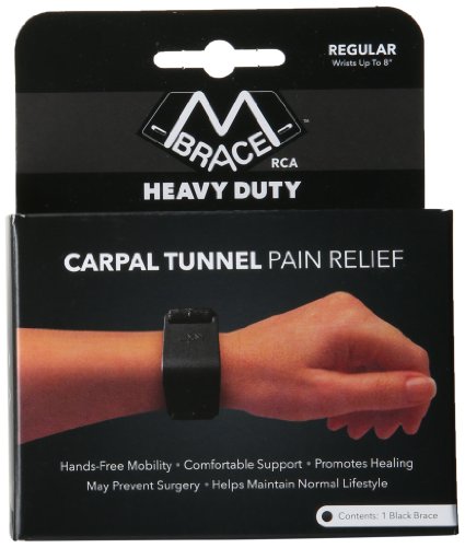 M BRACE RCA - HEAVY DUTY - Carpal Tunnel Treatment Wrist Support Regular Black