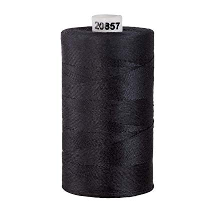 Connecting Threads 100% Cotton Thread - 1200 Yard Spool (Black)
