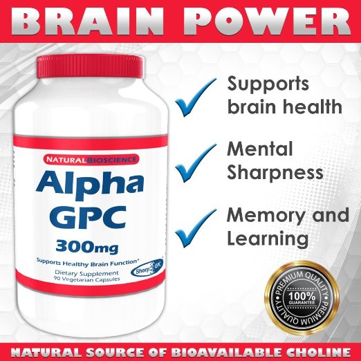 Alpha GPC, 300 mg, 90 Veggie Capsules - SHARP GPC - A Natural Source of Choline (1)