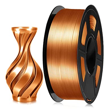 PLA Silk Filament 1.75mm, JAYO 3D Printer Filament 1KG Shiny Silky Shine Metallic PLA, Silk Copper