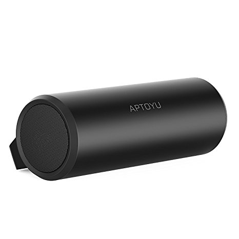 Aptoyu Portable Bluetooth Speakers with Eexcellent Sound, 10W Drivers Outdoor Wireless Stereo Speaker with 3600mAh Lithium Battery, 33ft Connection Range, up to 24 Hours Playtime with Built-in Mic for iPhone, iPad, Samsung, Nexus, HTC and Others