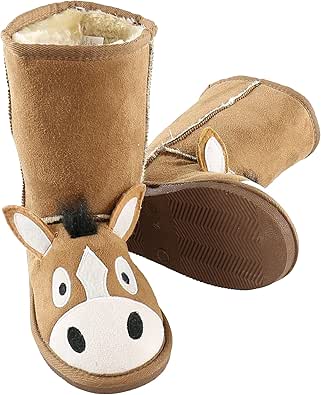 Lazy One Animal Slipper Boots for Kids, Cozy Children's Slippers