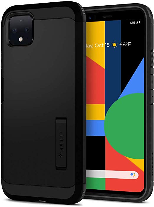 Spigen Case Tough Armor Works with Google Pixel 4 XL Case (2019) - Black