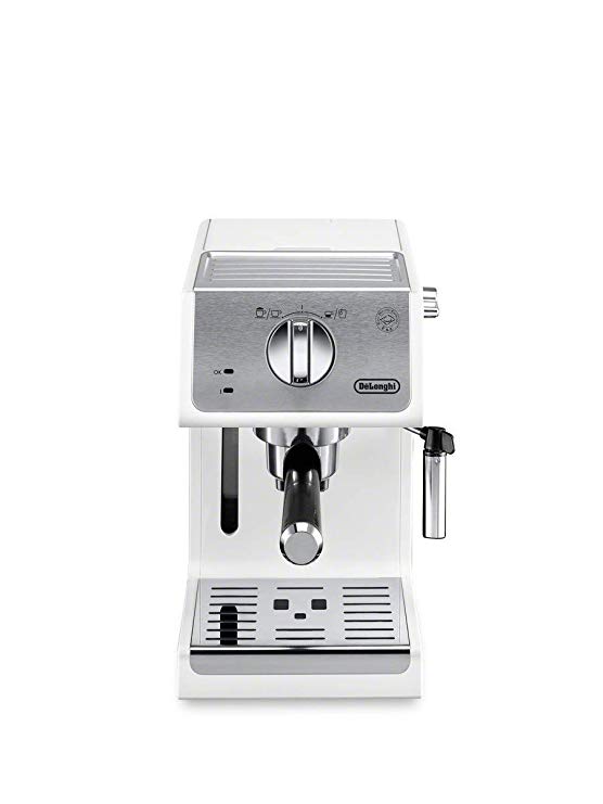 De'Longhi ECP3220W 15 Bar Espresso Machine with Advanced Cappuccino System, White