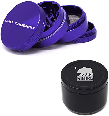 Cali Crusher Herb Grinder 4 Piece (Purple/Black)