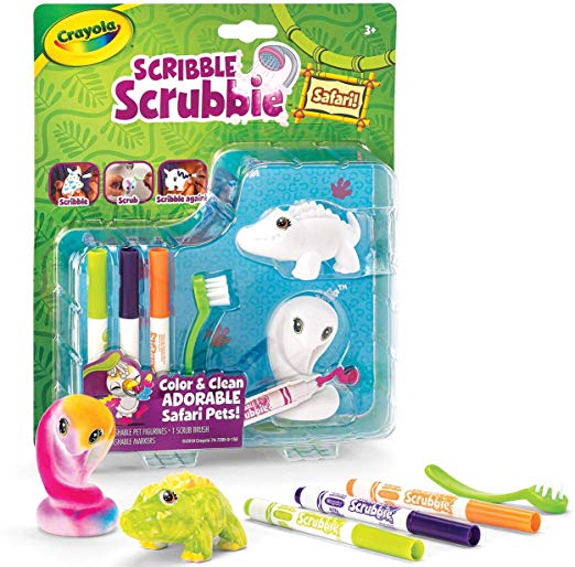 Crayola 74 7285  Scribble Scrubbie Safari Animal Toy Set Expansion Age 3 , Cobra/Gator