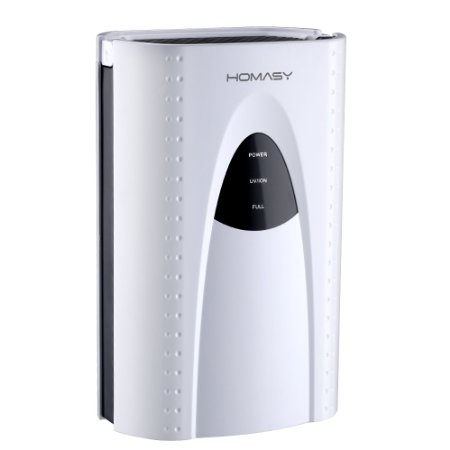 Homasy Portable Mini Thermo-Electric Peltier Compact Dehumidifier UV Llight 2 Liter Water Tank