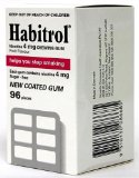 Habitrol Nicotine Quit Smoking Gum 4mg Fruit flavor coated gum 96 pieces per box