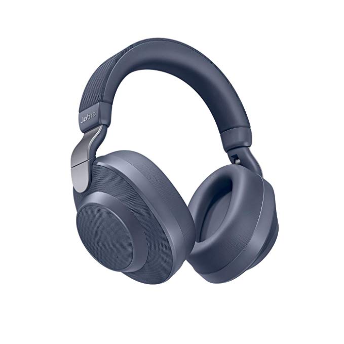 Jabra Elite 85h Over Ear Headphones with ANC and SmartSound Technology, Alexa Built-In, Navy Blue