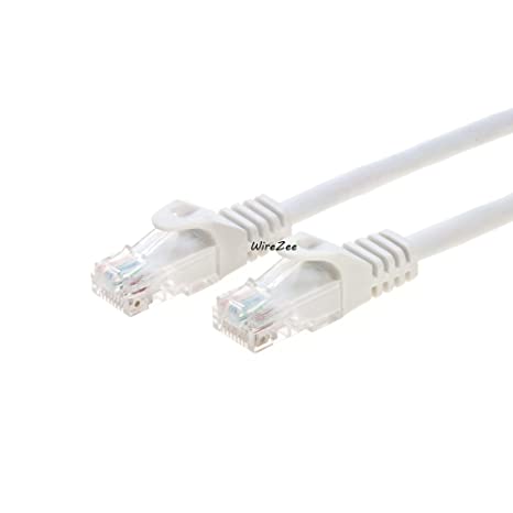 Cat6 Patch Network Cord RJ45 UTP Cable Ethernet (20FT, White)