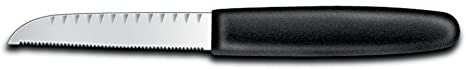 Victorinox 7.6055.3 4-Inch Multiple Edge Decorating Knife, Black Polypropylene Handle, 4 inch