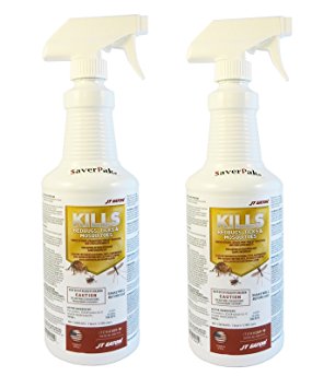$averPak 2 Pack – 2 One Quart (32oz) Bottles of JT Eaton Kills Bedbugs, Ticks & Mosquitoes Permethrin Clothing & Gear Treatment Trigger Spray