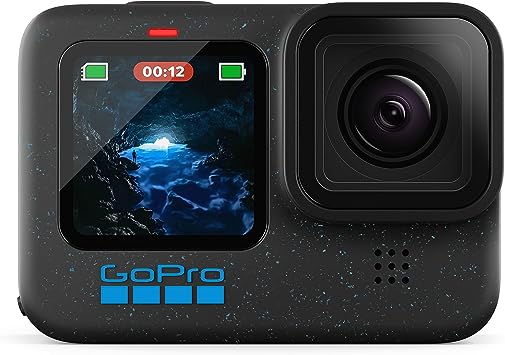 GoPro HERO12 Black - Caméra d'action étanche avec vidéo Ultra HD 5.3K60, Photos 27MP, HDR, capteur d'image 1/1.9", Diffusion en Direct, Webcam, stabilisation