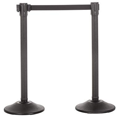 US Weight Sentry QuikSecure Stanchion with Retractable Belt (2-Pack)