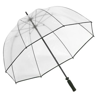 Elite Rain Umbrella Golf-Sized Bubble Umbrella - Black Trim