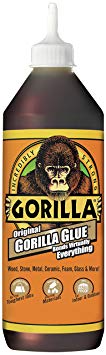 Gorilla Original Gorilla Glue, Waterproof Polyurethane Glue, 36 ounce Bottle, Brown