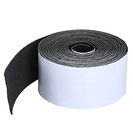 Pllieay 1 Pack Self Adhesive Felt Tape Polyester Felt Tape Furniture Felt Strips 1.96 inch x 0.04 inch x 14.7 feet for Furniture and Hard Surfaces