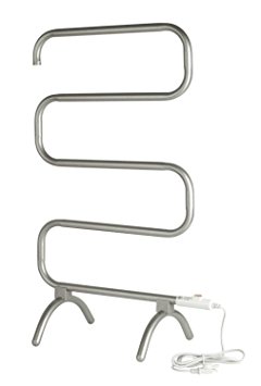 Warmrails 37.5-Inch Mid Size Towel Warmer with Wall Mounted/Floor Standing Option, Nickel Finish
