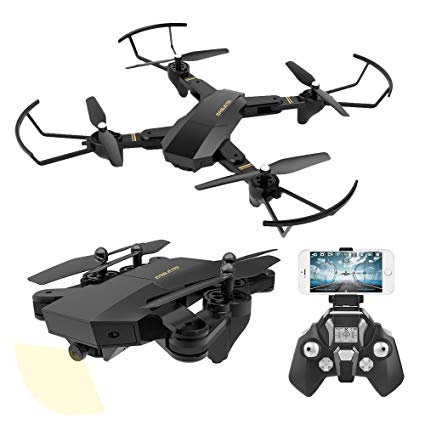 UniDargon FPV RC Foldable Drone S9 with 3D Flips 2.0MP HD Camera Live Video 2.4Ghz 4CH 6-Axis Gyro Quadcopter with Altitude Hold Gravity Sensor Large Capacity Battery Helicopter