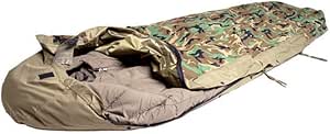 MIL-TEC Trilam Sleeping Bag Cover, Woodland Camo, 89 x 34, 14115020