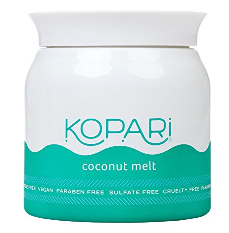 Kopari Coconut Melt - Total Body Moisturizer, Makeup Remover and Body Balm for Skin and Hair With 100% Pure Coconut Oil, Non GMO, Paraben and Sulfate Free, 7oz