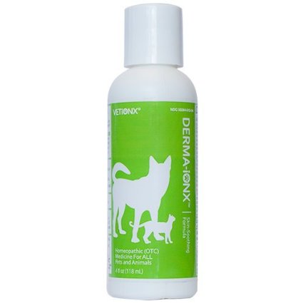 VETiONX Derma-IonX - Pet Skin Care for Dogs and Cats. All-Natural Homeopathic Medicine Quickly Relieves Dry, Itchy, Red, Scaly, Chapped and Cracked Skin in Dogs and Cats. Supports Relief from Rashes, Hives, and Eczema. 1 Bottle