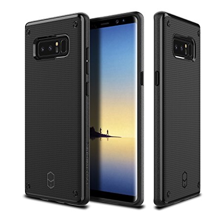 Galaxy Note 8 Case Patchworks Flexguard Series in Black - Slim Fit Protective Case Extreme Cover with Poron XRD