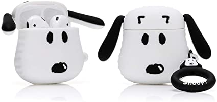 ZAHIUS Airpods Silicone Case Cool Cover Compatible for Apple Airpods 1&2 [Cartoon Series][Designed for Kids Girl and Boys](Dog)
