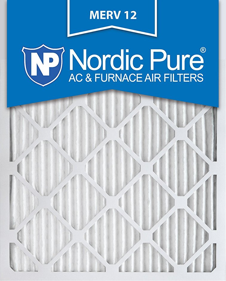 Nordic Pure 16x20x1M12-12 MERV12 AC Furnace Air Filter, Box of 12