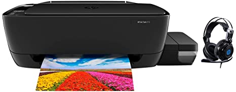 HP Ink Tank 315 Color Printer, Scanner & Copier with High Capacity Tank for Home, B&W Prints at 10 Paise/Page*, Color Prints at 20 Paise/Page*& H200 Wired Gaming Over Ear Headphones with Mic