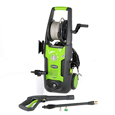 Greenworks 1700 PSI 13 Amp 1.2 GPM Pressure Washer with Hose Reel GPW1702