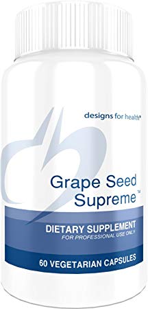 Designs for Health Grape Seed Supreme - 200 Milligrams Grape Seed Extract   Muscadine Grape (60 Capsules)