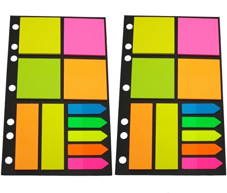 Sticky Notes Assorted Shapes 25 Per Pad x 11 (Pack of 2) Arrows, Squares and Long Rectangles