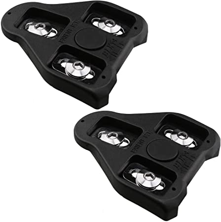 CyclingDeal Bike Cleats Compatible with Look Delta - Indoor Cycling & Road Bike Bicycle Cleat Set - Fully Identical or Compatible with Peloton Spin Bikes Pedals and Shoes (0 Degree Float) Fixed