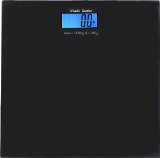 Digital Glass Bathroom Scale Black - Holds Up To 396 lbs - by Utopia Scales
