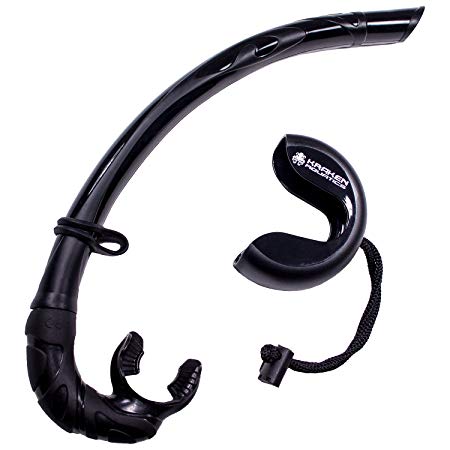 Kraken Aquatics Freediving Snorkel | Flexible Roll Up Snorkel with Compact Storage Case for Scuba Diving, Spearfishing and Snorkeling