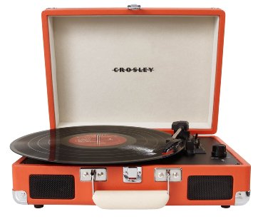 Crosley CR8005A-OR Cruiser Portable 3-Speed Turntable (Orange)