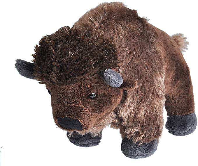 Wild Republic Bison Plush, Stuffed Animal, Plush Toy, Gifts for Kids, Cuddlekins 8 Inches