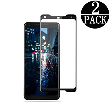 [Black] Google Pixel 2 XL Tempered Glass Screen Protector,hairbowsales [Ultra-Clear][Bubble-Free] Tempered Glass Screen Protector for Pixel 2 XL [2-Pack]