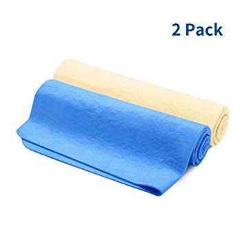 SKL PVA Cooling Towel 2 Pack Ice Sports Towel Cool Towel Fast Drying Super Absorbent Chilly Towel for Drying Hair, Yoga, Gym, Workout, Fitness, Running, Travel, Camping, Backpacking