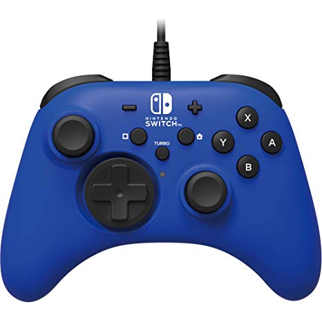 Nintendo Switch HORIPAD Wired Controller (Blue) by HORI - Licensed by Nintendo