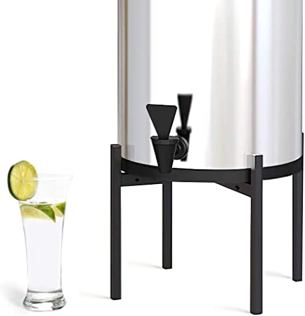 Water Filter System Stand 8" Tall, Compatible Berkey Water Filter, Adjustable Fits 7.5" 8.5" 9.5" Wide, with Non-skid Pad, Suitable for various types of Berkey water filters
