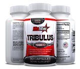 Tribulus Terrestris - 1000MG Maximum Strength - Increases Testosterone Production and Can Improve Your Libido and Stamina with NO Side Effects - 95 Steroidal Saponins 80 Protodioscin - A Powerful Body Building Supplement - Order Risk Free Today with Our 100 Money Back Guarantee