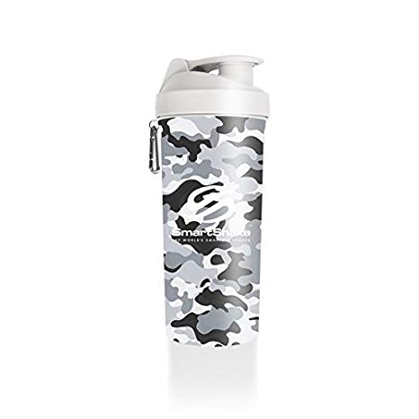 LITE Bottle, 33 oz Shaker Cup, Black & White Camouflage