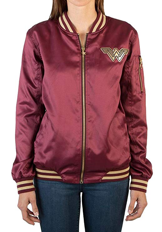 Bioworld Wonder Woman Women's Logo Bomber Jacket