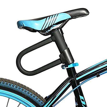 OUTERDO Bike Lock Combination Bicycle U-Lock Cycling Cable Lock Self Coiling Resettable Anti-theft Cycle Chain Locks with Mounting Bracket and 4ft Steel Flex Master Lock Cable …